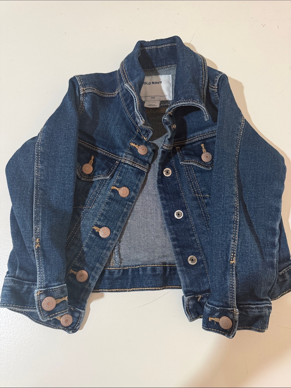 Old Navy Kids Blue Denim Button-Front Jacket